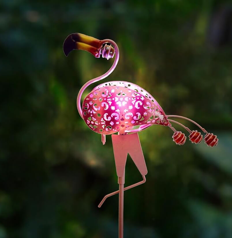flamingo solar lights
